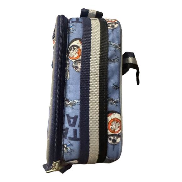 Pottery Barn Kids Star Wars Lunch Box R2-D2 BB-8 C-3PO Insulated Blue Samuel - Picture 6 of 8